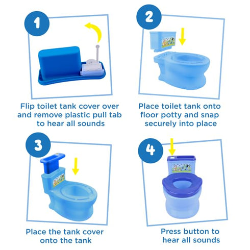 Bluey Potty Training Floor Trainer with Sound Effects