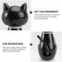 Black Solar Cat Toy Doll, Dancing Figure for Car Ornament, Solar Powered Desktop Decor Gift