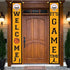 Basketball Party Supplies Hanging Sign - Sport Birthday Decorations Indoor Outdoor Welcome Banner