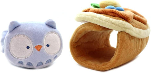 Anirollz Owlyroll Plush - Blueberry Pancake Outfitz Kawaii Owl Stuffed Animal with Removable Costume, 6”