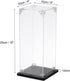 MECCANIXITY Acrylic Display Case, 4''x4''x10'' Clear Display Box Assemble Dustproof Display Box Storage Organizer for Collectibles Action Figures