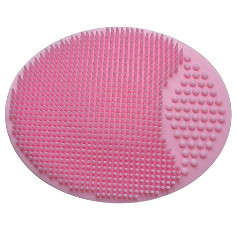 HUAYINGMEI Comb3pcs Baby Bath Brush, Baby Cradle Cap Brush, Silicone Massage Brush, Baby Comb, Children's (Pink)