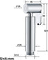 RWYRBNSL HandheldSprayer Brass Chrome Baby Cloth Diaper Sprayer Portable Hand Held ToiletSprayer Head, for Feminine