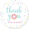 40 cnt Donut Birthday Party Thank You Favor Stickers