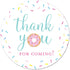 40 cnt Donut Birthday Party Thank You Favor Stickers