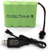 Gecoty 4.8v Battery Pack, 2400mAh NiMH AA Rechargeable RC Battery with Charge Cable,