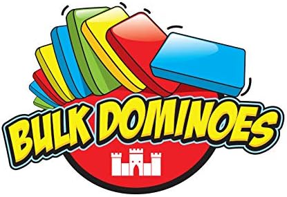 100pcs Bulk Dominoes Plastic Bulk Building and Stacking and Chain Reaction Toppling STEAM Toy Blocks for Kids (Clear)