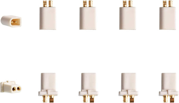 BETAFPV 10pcs BT2.0 Connectors Set, Male Female 1.0 Banana Connector for FPV 1S Whoop Drone