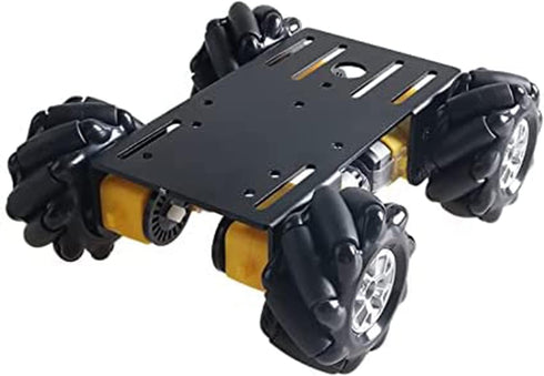 Professional 60mm Mecanum Wheel Car Chassis MC100 for Arduino/Raspberry Pi, Remote Control 4WD Metal Kit