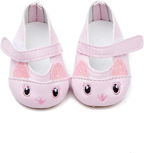 6 Pairs of Doll Shoes - Include Boots Leather Shoes for 18 Inch American Girl Doll