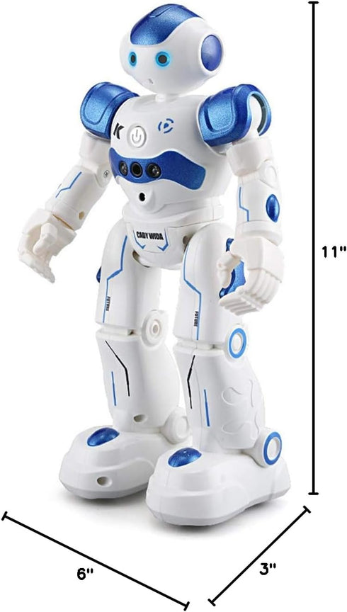 WEECOC RC Robot Toys Gesture Sensing Smart Robot Toy for Kids Can Singing Dancing Speaking Christmas Birthday (White)