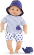 Corolle Bebe Bath Marin Baby Doll - 12" Soft-Body with Rubber Whale