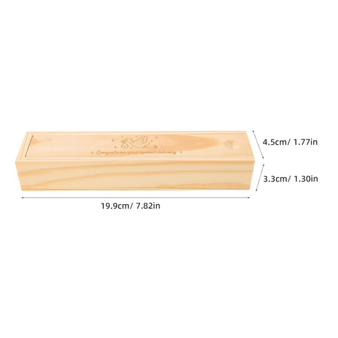 ERINGOGO Baby Announcement Pregnancy Box: Pregnancy Test Box for Announcement Reveal - Wood Souvenir Holder Memory