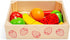 7 1 1 18 Bigjigs Toys Cutting Fruits Crate - Piece Fruit with Velcro Fastenings, Wooden Knife, Chopping Board