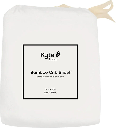 Ultra-Gentle Standard Fitted Crib Sheet in Cloud by Kyte Baby