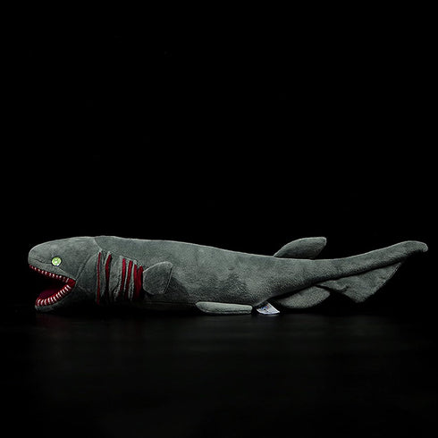Frankiezhou Home 20.5" Realistic Frilled Shark Plush Toy - Simulation Grey Lifelike Frilled Six Gill Shark Stuffed
