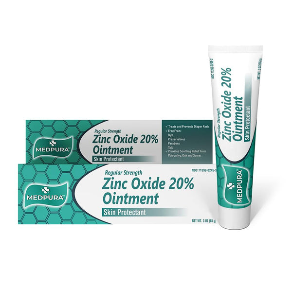 MEDPURA Baby Diaper Rash Cream with 20% Zinc Oxide for Treatment, Relief &