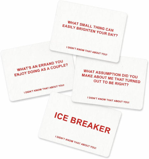 I didn't know that about you! 100 4 I Didnt Know That About You! Couples Conversation Cards Questions for Date Night