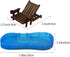 Toyvian 2 Sets Doll House Swimming Pool Swimming Ring Folding Beach Sunbath Chair Simulation Miniature Craft Furniture Pool Toys Photo Props for Dollhouse Accessories