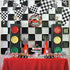 Piokio 100ft Black and White Checkered Flag Banner for Racing Birthday Decorations, Nascar Cars Party Supplies