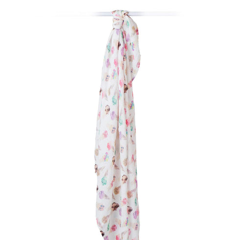 Set 3 47 47-Inch lulujo Baby of Deluxe Muslin Swaddle Blankets, Pretty Pink x