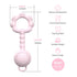 Teething Toys for Babies 6-12 Months, Baby Rattles 0-6 Months, 2-in-1 Rattle and Teether Toy for Soothing Sore Gums and Keeps Little Ones Entertained, Food Grade Silicone, Pink