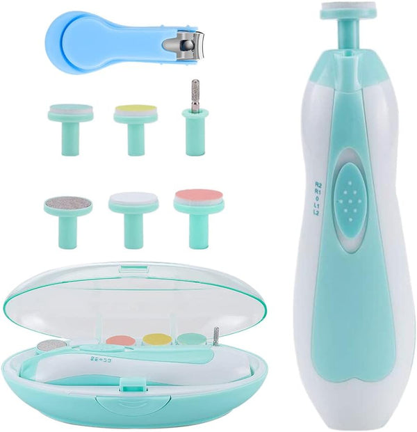 Midetoy Baby Nail Clippers Safe Baby Nail Trimmer Electric Trim Polish Grooming Kit