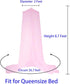 BCBYou Bed Canopy Mosquito Net with Fluorescent Stars, Glow in Dark for Baby, Kids, and Adults, Cover for Baby Crib,