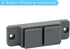 Retractable Baby Gate Hardware, Pet Gate with Cat Door, Wide Baby Gate Replacement Parts Kit, Gray Wall Mounting