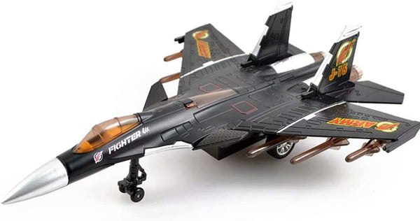QIAONIUNIU Toy Airplane Model Planes Alloy Pull Back Fighter for Boys with