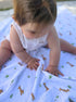 LMED Babyland 100% Pack 4, 47 47 inches (120 cm 120 cm), Muslin Cotton Swaddle Blankets, of x x Ultra-Soft, Breathable
