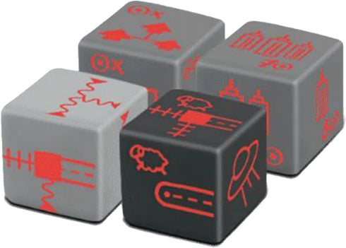 Railroad Ink Challenge: Futuristic Expansion Red, Expansions Can Be Added to Any Railroad Ink or Railroad Ink Challenge Base Game, For 1 to 6 Players, Ages 8 and Up