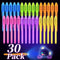 30 Pieces Invisible Ink Pen with UV Light, Spy Pen Magic Marker for Kids, Secret Message Party Favors