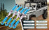 RC Pull Rod Set, 6Pcs Adjustable Aluminum Alloy Turnbuckle Links for RC Hobby Car Model (Blue) Plastic Push Rods