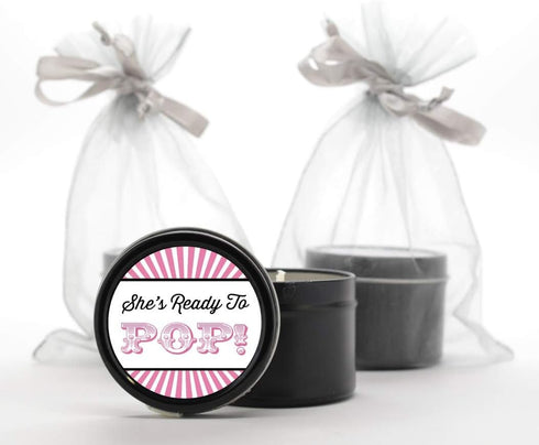 Pink Ready to Pop Baby Shower Stickers | 36 Matte Labels | 2 Inches Round | Baby Shower Stickers