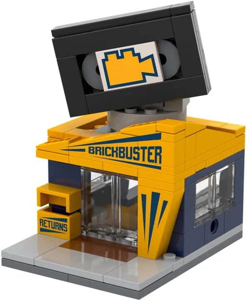 Brick Loot Exclusive Mini City Video Rental Store, 123 Piece Custom Model Compatible with Lego