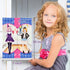 Magnetic Dress Up Paper Doll Pretend Play Game Toys, Dollhouse Magnet People Clothes Puzzles for 3+ Year Olds