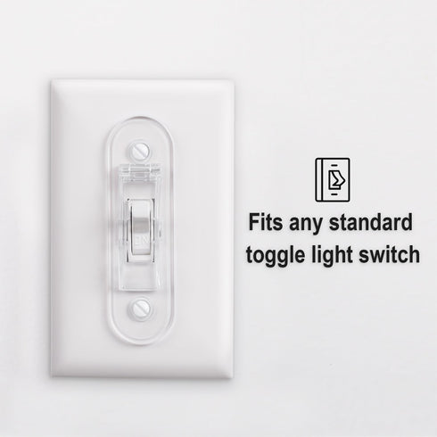 Wall Switch Guard, Childproof Light Switch Cover Guard, Toggle Style, Clear