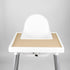 High Chair Placemat, Long Lasting High Chair Placemat Silicone, Clean and Hygienic, Suitable for IKEA Antilop Highchai, for Toddlers and Babies (Khaki)