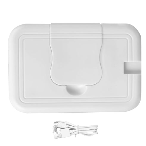 NASSMOSSE 45-55 Portable USB Baby Wipe Warmer Compact Wet Wipes Dispenser for Car Travel Winter