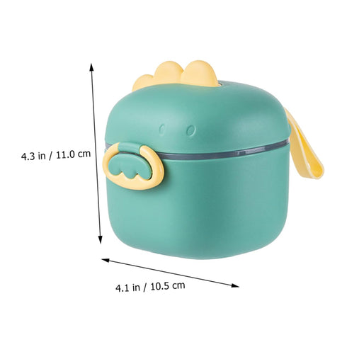 VICASKY Large Capacity Dinosaur Baby Milk Powder Dispenser Airtight Seal Travel-Friendly Holder Waterproof Baby Food