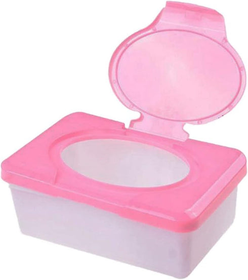 Cwmiibili 5X Dry & Wet Tissue Paper Case Care Baby Wipes Napkin Storage Box Holder Container