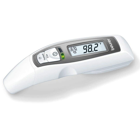 Beurer FT65 Multifunction Infrared Thermometer - 3-in-1 for Adults and Kids, Color Changing Fever Indicator