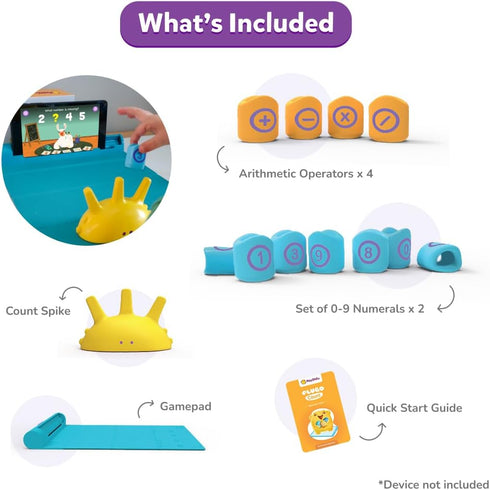 57 Count PlayShifu Math Games for Kids Plugo | STEM Learning Toy with Numbers & Operators | Fun Interactive Math Kit |