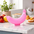 Mozff 1pc pink Banana Storage BPA-Free Outdoor Travel Case,Keep Fresh Keeper and Protector, Cute Carrier Box