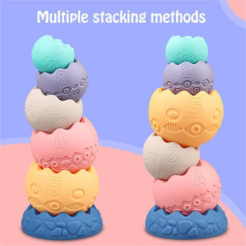 HAHAone 6 9 12 18 1 2 3 Baby Sensory Balls Teething Toys Months Soft Building Blocks Toddlers Montessori Fine Motor