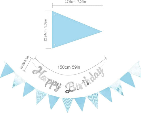 Dog Cat Birthday Party Supplies - Paw Print Balloons, Sequined Balloons, Happy Birthday Banner Decoration