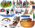 Story Time Felts Noah's Ark Bible Felt Figures for Flannel Board Stories, Medium Precut, 4.75" Tall