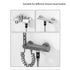 Generic G1/2 LED Shower Head with Real-Time Water Temperature Display, for Hydro Power Generation, Color Indicator