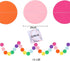 Happy Birthday Banner Decorations Set - Rainbow Paper Flags with 9 Honeycomb Balls and Circle Dots Garland